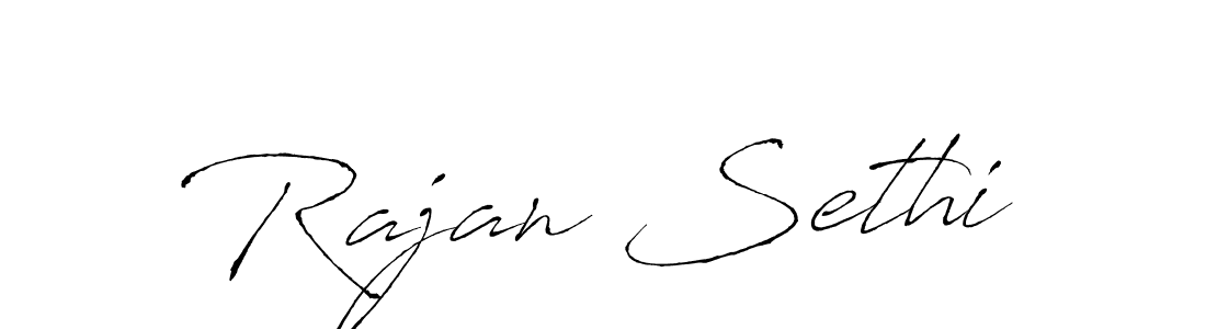 The best way (Antro_Vectra) to make a short signature is to pick only two or three words in your name. The name Rajan Sethi include a total of six letters. For converting this name. Rajan Sethi signature style 6 images and pictures png