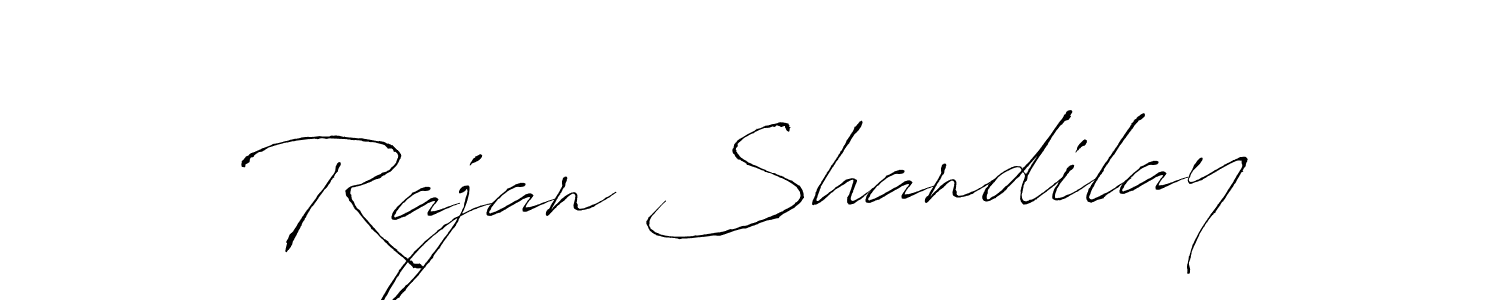 Rajan Shandilay stylish signature style. Best Handwritten Sign (Antro_Vectra) for my name. Handwritten Signature Collection Ideas for my name Rajan Shandilay. Rajan Shandilay signature style 6 images and pictures png