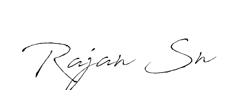 Also we have Rajan Sn name is the best signature style. Create professional handwritten signature collection using Antro_Vectra autograph style. Rajan Sn signature style 6 images and pictures png