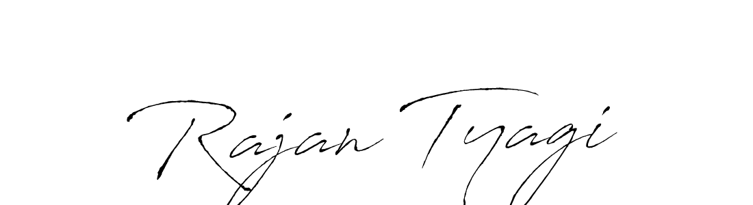 Rajan Tyagi stylish signature style. Best Handwritten Sign (Antro_Vectra) for my name. Handwritten Signature Collection Ideas for my name Rajan Tyagi. Rajan Tyagi signature style 6 images and pictures png