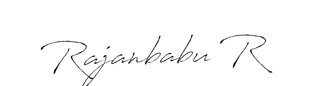 Rajanbabu R stylish signature style. Best Handwritten Sign (Antro_Vectra) for my name. Handwritten Signature Collection Ideas for my name Rajanbabu R. Rajanbabu R signature style 6 images and pictures png