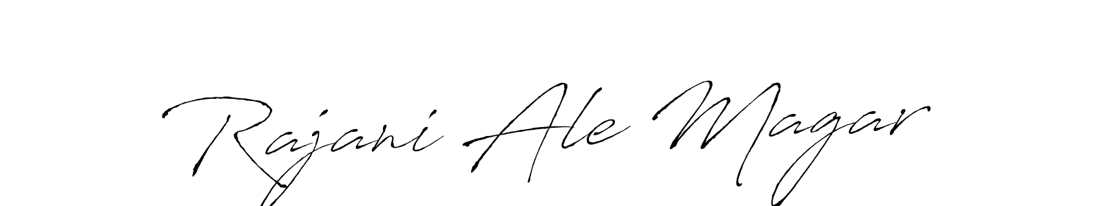 Design your own signature with our free online signature maker. With this signature software, you can create a handwritten (Antro_Vectra) signature for name Rajani Ale Magar. Rajani Ale Magar signature style 6 images and pictures png