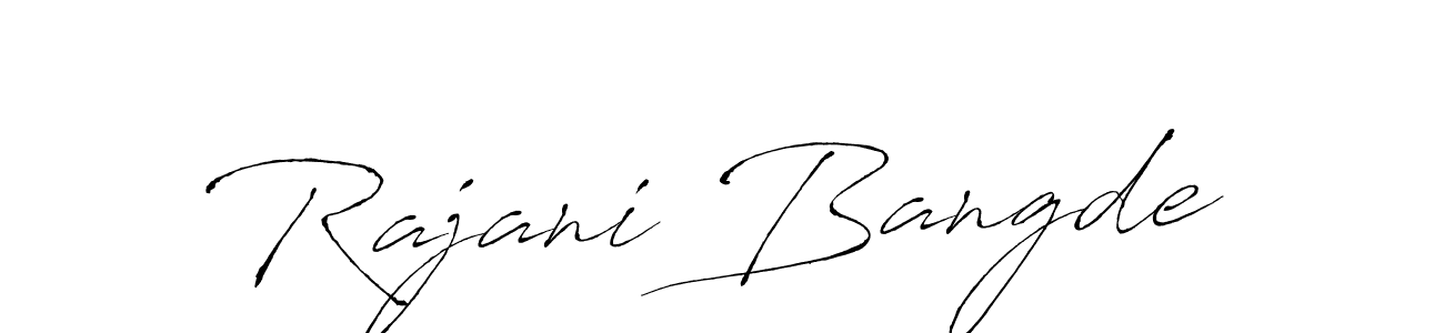 Design your own signature with our free online signature maker. With this signature software, you can create a handwritten (Antro_Vectra) signature for name Rajani Bangde. Rajani Bangde signature style 6 images and pictures png