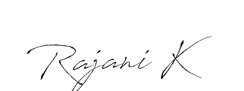 Create a beautiful signature design for name Rajani K. With this signature (Antro_Vectra) fonts, you can make a handwritten signature for free. Rajani K signature style 6 images and pictures png