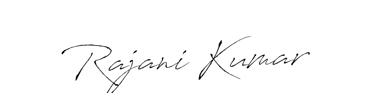 How to make Rajani Kumar name signature. Use Antro_Vectra style for creating short signs online. This is the latest handwritten sign. Rajani Kumar signature style 6 images and pictures png