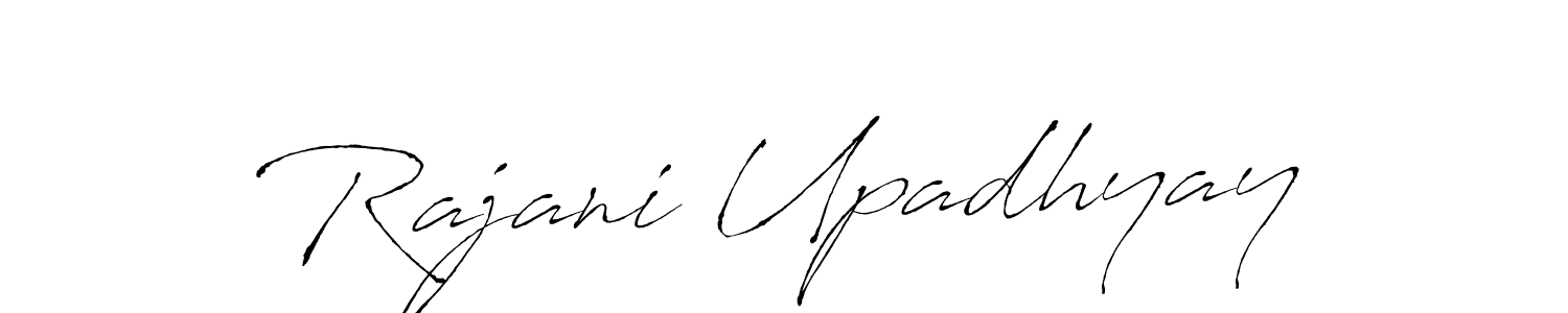 This is the best signature style for the Rajani Upadhyay name. Also you like these signature font (Antro_Vectra). Mix name signature. Rajani Upadhyay signature style 6 images and pictures png