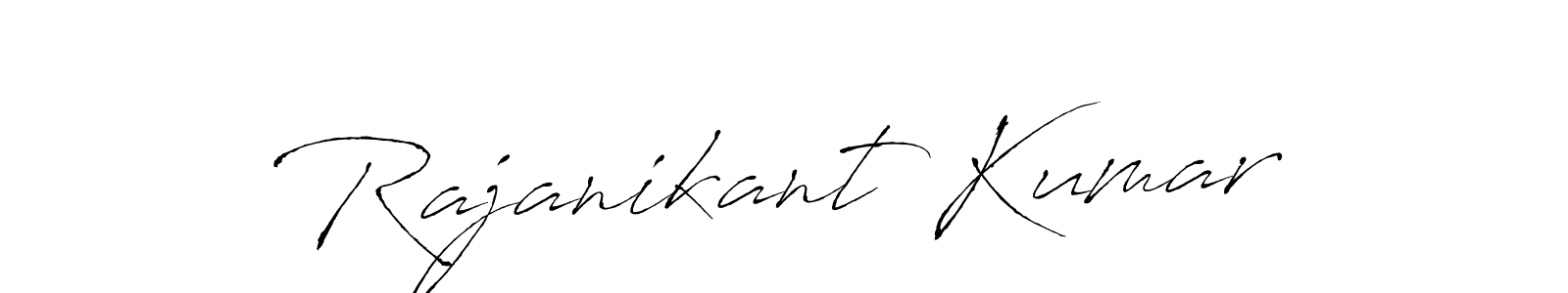 Make a beautiful signature design for name Rajanikant Kumar. With this signature (Antro_Vectra) style, you can create a handwritten signature for free. Rajanikant Kumar signature style 6 images and pictures png