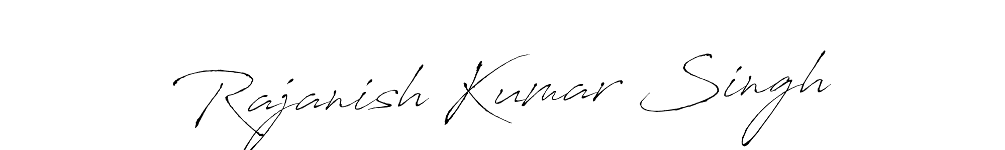 Design your own signature with our free online signature maker. With this signature software, you can create a handwritten (Antro_Vectra) signature for name Rajanish Kumar Singh. Rajanish Kumar Singh signature style 6 images and pictures png