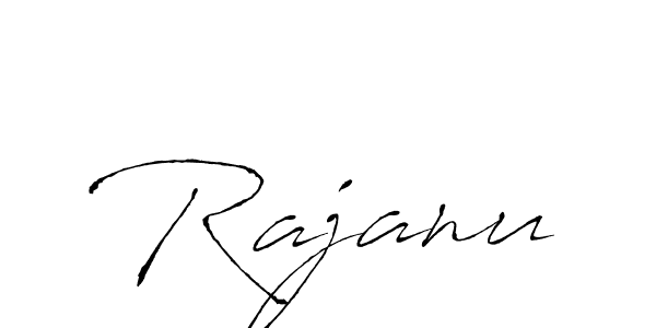 Rajanu stylish signature style. Best Handwritten Sign (Antro_Vectra) for my name. Handwritten Signature Collection Ideas for my name Rajanu. Rajanu signature style 6 images and pictures png