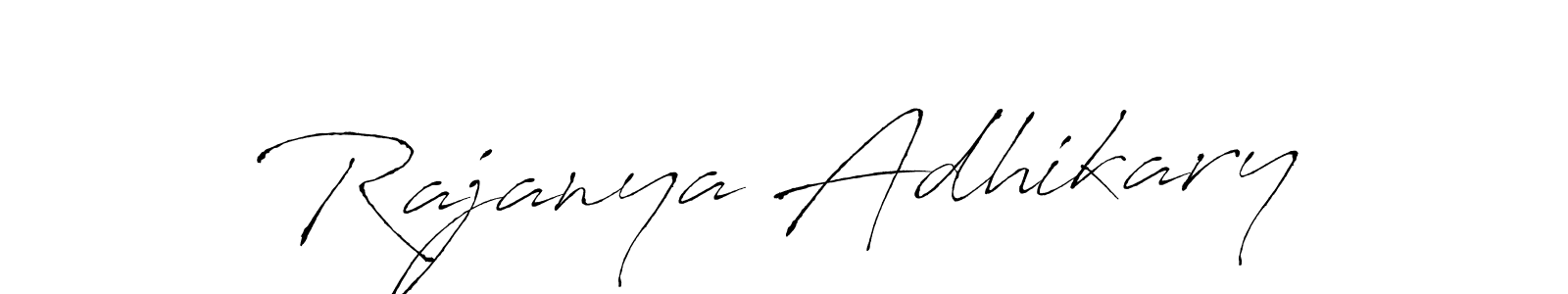 Design your own signature with our free online signature maker. With this signature software, you can create a handwritten (Antro_Vectra) signature for name Rajanya Adhikary. Rajanya Adhikary signature style 6 images and pictures png