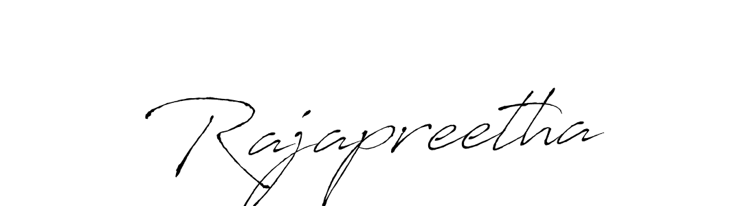 Rajapreetha stylish signature style. Best Handwritten Sign (Antro_Vectra) for my name. Handwritten Signature Collection Ideas for my name Rajapreetha. Rajapreetha signature style 6 images and pictures png