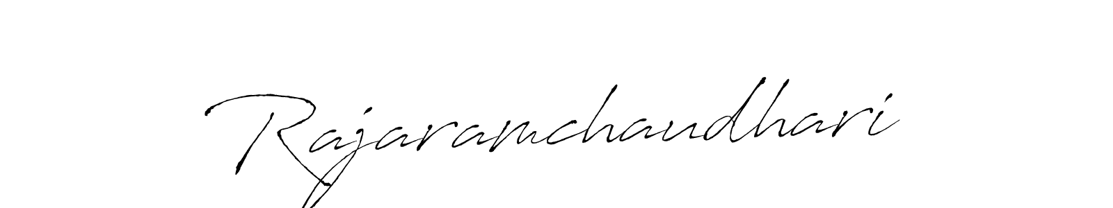 How to make Rajaramchaudhari signature? Antro_Vectra is a professional autograph style. Create handwritten signature for Rajaramchaudhari name. Rajaramchaudhari signature style 6 images and pictures png