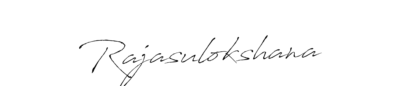 Make a beautiful signature design for name Rajasulokshana. With this signature (Antro_Vectra) style, you can create a handwritten signature for free. Rajasulokshana signature style 6 images and pictures png