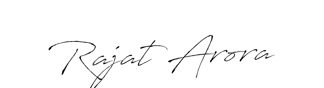 Design your own signature with our free online signature maker. With this signature software, you can create a handwritten (Antro_Vectra) signature for name Rajat Arora. Rajat Arora signature style 6 images and pictures png
