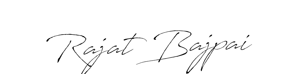 The best way (Antro_Vectra) to make a short signature is to pick only two or three words in your name. The name Rajat Bajpai include a total of six letters. For converting this name. Rajat Bajpai signature style 6 images and pictures png