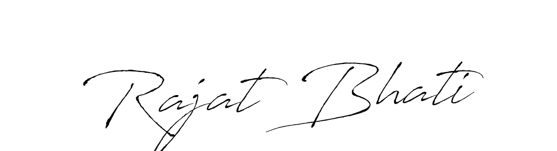 Rajat Bhati stylish signature style. Best Handwritten Sign (Antro_Vectra) for my name. Handwritten Signature Collection Ideas for my name Rajat Bhati. Rajat Bhati signature style 6 images and pictures png