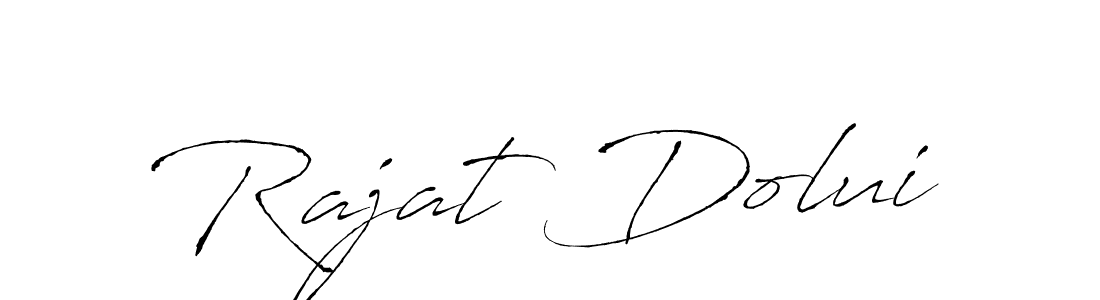 Design your own signature with our free online signature maker. With this signature software, you can create a handwritten (Antro_Vectra) signature for name Rajat Dolui. Rajat Dolui signature style 6 images and pictures png