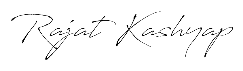 Design your own signature with our free online signature maker. With this signature software, you can create a handwritten (Antro_Vectra) signature for name Rajat Kashyap. Rajat Kashyap signature style 6 images and pictures png