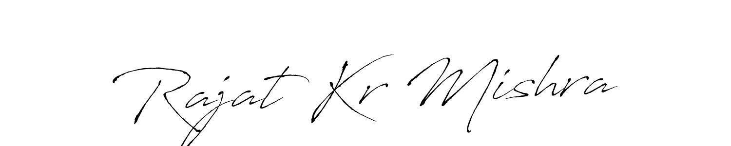 Make a beautiful signature design for name Rajat Kr Mishra. With this signature (Antro_Vectra) style, you can create a handwritten signature for free. Rajat Kr Mishra signature style 6 images and pictures png