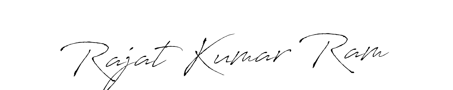 Design your own signature with our free online signature maker. With this signature software, you can create a handwritten (Antro_Vectra) signature for name Rajat Kumar Ram. Rajat Kumar Ram signature style 6 images and pictures png