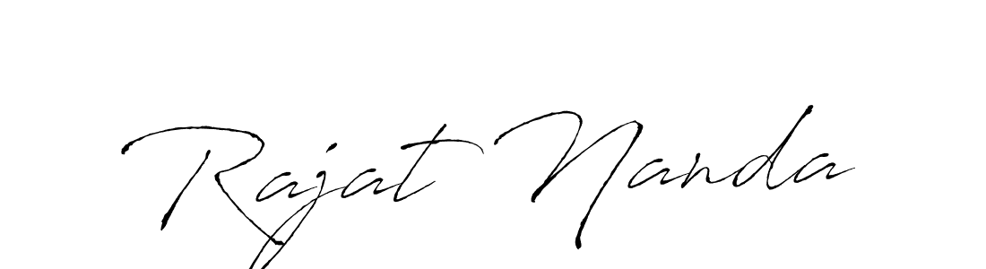 Create a beautiful signature design for name Rajat Nanda. With this signature (Antro_Vectra) fonts, you can make a handwritten signature for free. Rajat Nanda signature style 6 images and pictures png