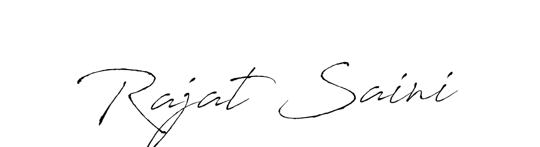 Design your own signature with our free online signature maker. With this signature software, you can create a handwritten (Antro_Vectra) signature for name Rajat Saini. Rajat Saini signature style 6 images and pictures png