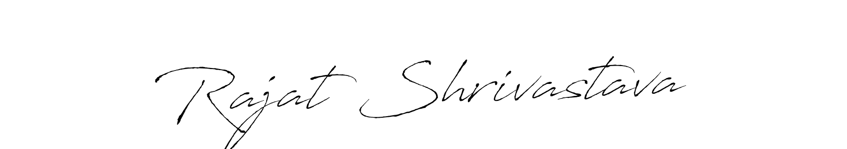 How to make Rajat Shrivastava name signature. Use Antro_Vectra style for creating short signs online. This is the latest handwritten sign. Rajat Shrivastava signature style 6 images and pictures png