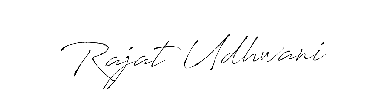 Create a beautiful signature design for name Rajat Udhwani. With this signature (Antro_Vectra) fonts, you can make a handwritten signature for free. Rajat Udhwani signature style 6 images and pictures png