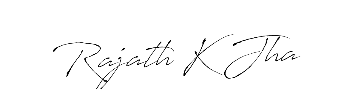 You should practise on your own different ways (Antro_Vectra) to write your name (Rajath K Jha) in signature. don't let someone else do it for you. Rajath K Jha signature style 6 images and pictures png