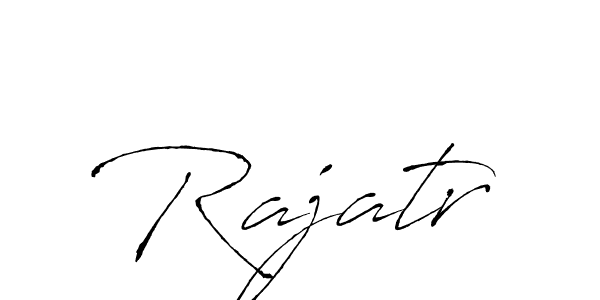 Antro_Vectra is a professional signature style that is perfect for those who want to add a touch of class to their signature. It is also a great choice for those who want to make their signature more unique. Get Rajatr name to fancy signature for free. Rajatr signature style 6 images and pictures png