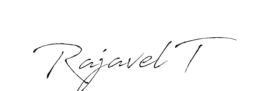 Rajavel T stylish signature style. Best Handwritten Sign (Antro_Vectra) for my name. Handwritten Signature Collection Ideas for my name Rajavel T. Rajavel T signature style 6 images and pictures png