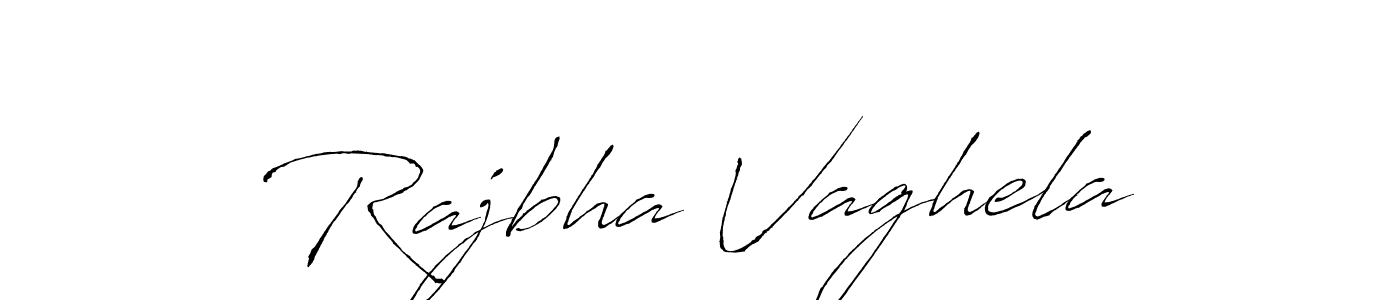 How to make Rajbha Vaghela name signature. Use Antro_Vectra style for creating short signs online. This is the latest handwritten sign. Rajbha Vaghela signature style 6 images and pictures png