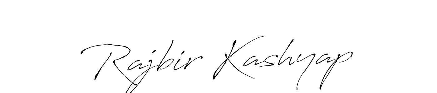 Use a signature maker to create a handwritten signature online. With this signature software, you can design (Antro_Vectra) your own signature for name Rajbir Kashyap. Rajbir Kashyap signature style 6 images and pictures png