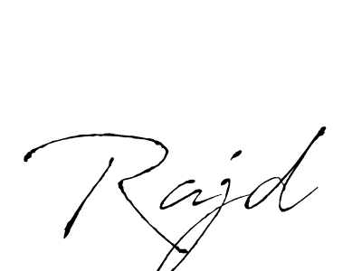 Rajd stylish signature style. Best Handwritten Sign (Antro_Vectra) for my name. Handwritten Signature Collection Ideas for my name Rajd. Rajd signature style 6 images and pictures png