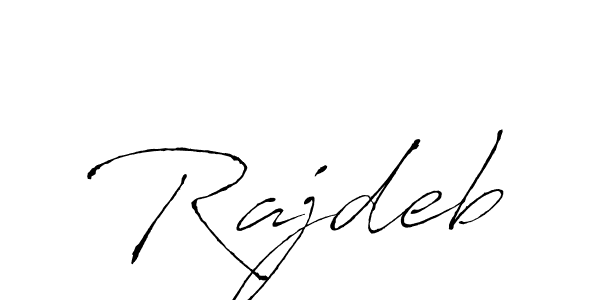 Rajdeb stylish signature style. Best Handwritten Sign (Antro_Vectra) for my name. Handwritten Signature Collection Ideas for my name Rajdeb. Rajdeb signature style 6 images and pictures png