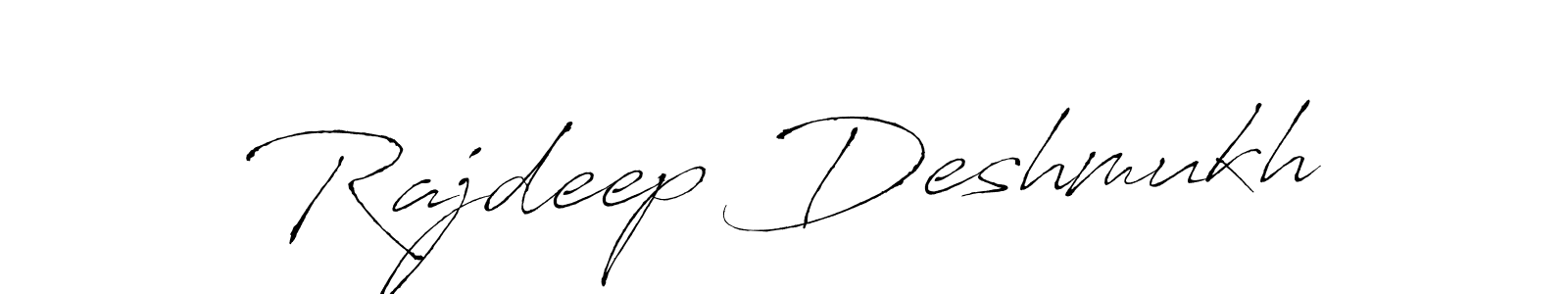Make a beautiful signature design for name Rajdeep Deshmukh. With this signature (Antro_Vectra) style, you can create a handwritten signature for free. Rajdeep Deshmukh signature style 6 images and pictures png