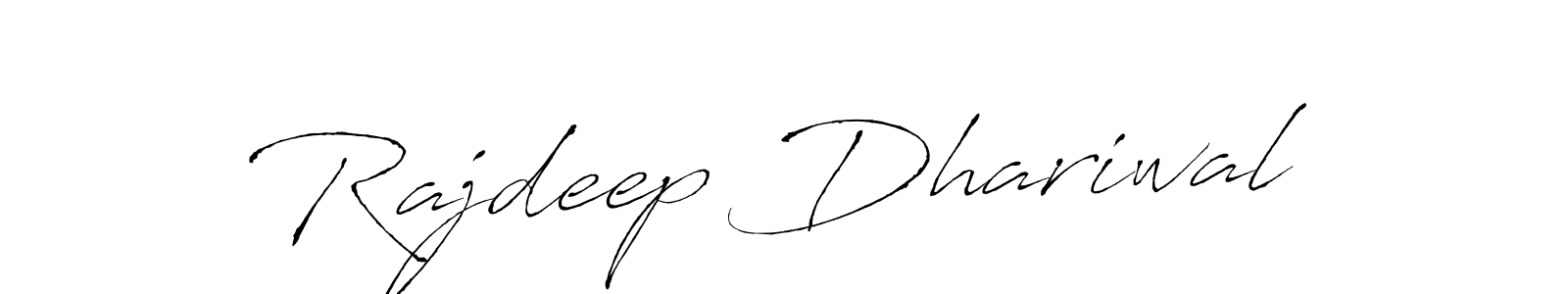 Create a beautiful signature design for name Rajdeep Dhariwal. With this signature (Antro_Vectra) fonts, you can make a handwritten signature for free. Rajdeep Dhariwal signature style 6 images and pictures png