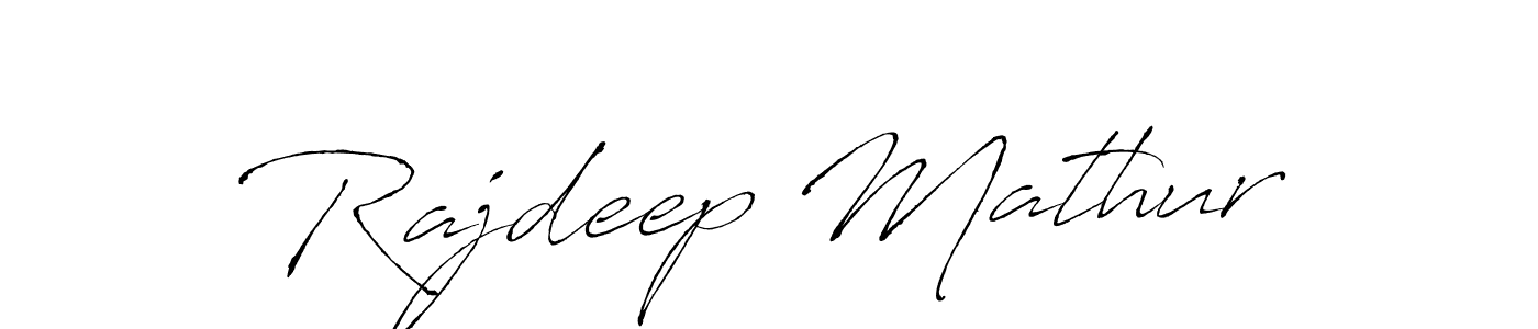 Create a beautiful signature design for name Rajdeep Mathur. With this signature (Antro_Vectra) fonts, you can make a handwritten signature for free. Rajdeep Mathur signature style 6 images and pictures png