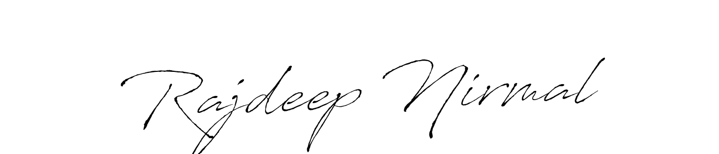 Design your own signature with our free online signature maker. With this signature software, you can create a handwritten (Antro_Vectra) signature for name Rajdeep Nirmal. Rajdeep Nirmal signature style 6 images and pictures png