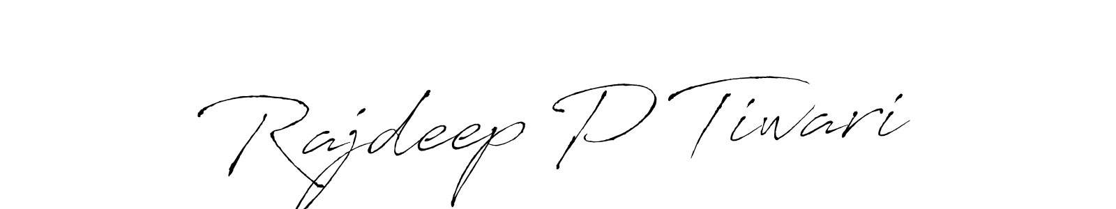 Create a beautiful signature design for name Rajdeep P Tiwari. With this signature (Antro_Vectra) fonts, you can make a handwritten signature for free. Rajdeep P Tiwari signature style 6 images and pictures png