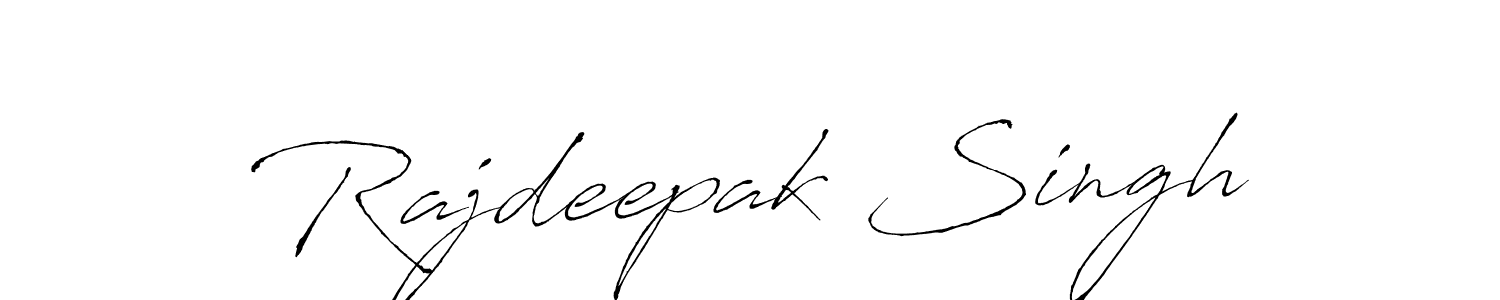 Design your own signature with our free online signature maker. With this signature software, you can create a handwritten (Antro_Vectra) signature for name Rajdeepak Singh. Rajdeepak Singh signature style 6 images and pictures png