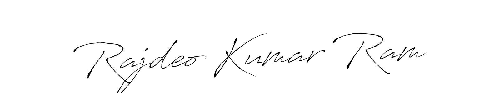 How to make Rajdeo Kumar Ram signature? Antro_Vectra is a professional autograph style. Create handwritten signature for Rajdeo Kumar Ram name. Rajdeo Kumar Ram signature style 6 images and pictures png