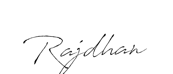 Make a beautiful signature design for name Rajdhan. With this signature (Antro_Vectra) style, you can create a handwritten signature for free. Rajdhan signature style 6 images and pictures png