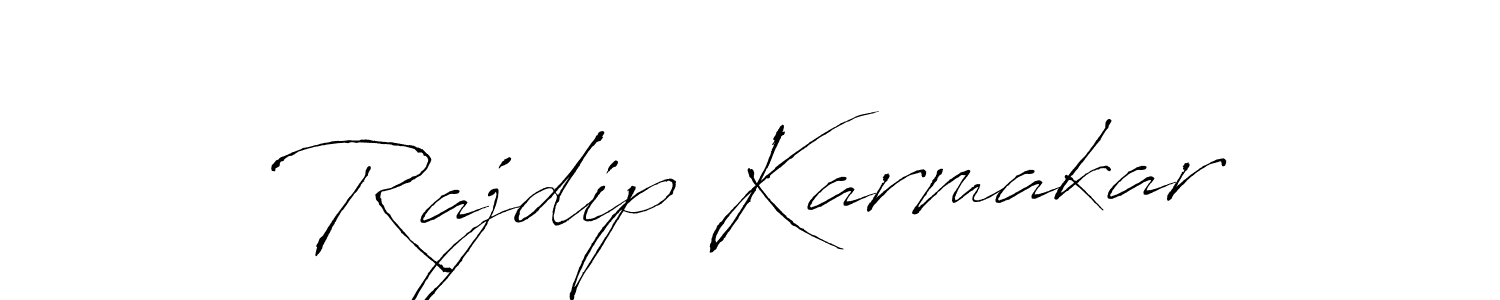 Use a signature maker to create a handwritten signature online. With this signature software, you can design (Antro_Vectra) your own signature for name Rajdip Karmakar. Rajdip Karmakar signature style 6 images and pictures png
