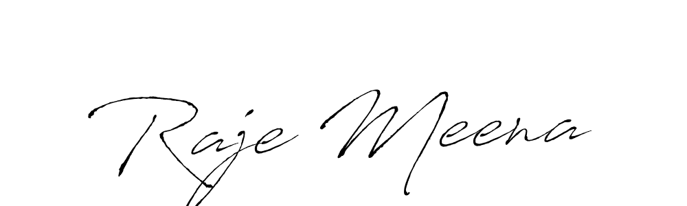 Make a beautiful signature design for name Raje Meena. With this signature (Antro_Vectra) style, you can create a handwritten signature for free. Raje Meena signature style 6 images and pictures png