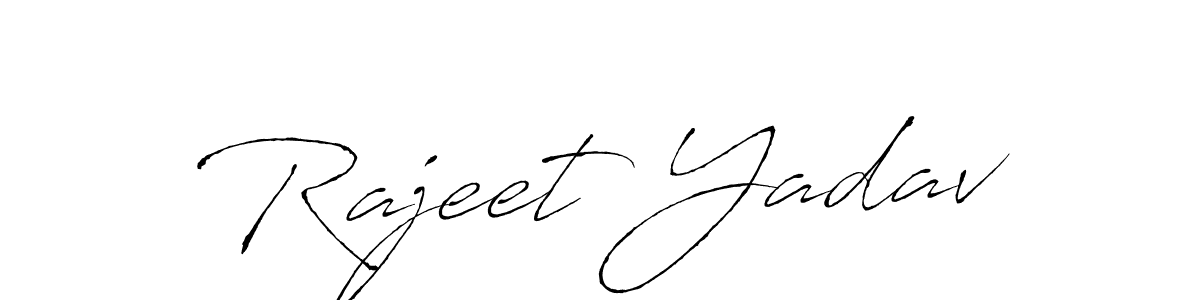 Create a beautiful signature design for name Rajeet Yadav. With this signature (Antro_Vectra) fonts, you can make a handwritten signature for free. Rajeet Yadav signature style 6 images and pictures png
