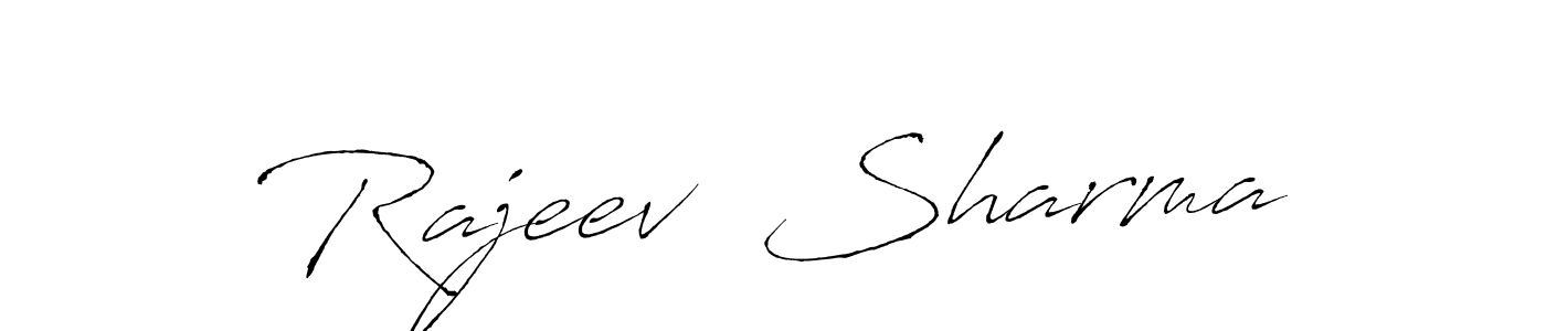Antro_Vectra is a professional signature style that is perfect for those who want to add a touch of class to their signature. It is also a great choice for those who want to make their signature more unique. Get Rajeev  Sharma name to fancy signature for free. Rajeev  Sharma signature style 6 images and pictures png