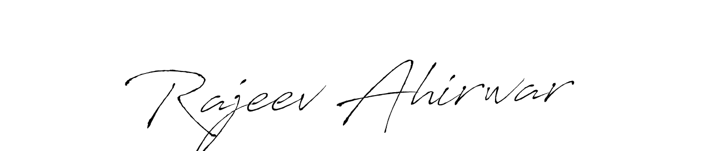 It looks lik you need a new signature style for name Rajeev Ahirwar. Design unique handwritten (Antro_Vectra) signature with our free signature maker in just a few clicks. Rajeev Ahirwar signature style 6 images and pictures png