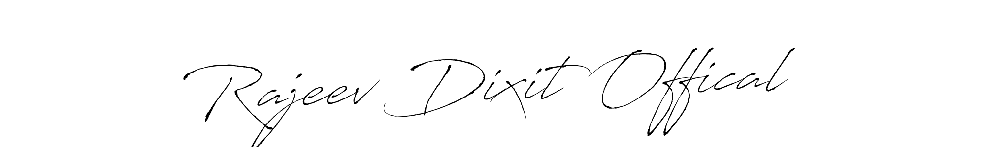 Design your own signature with our free online signature maker. With this signature software, you can create a handwritten (Antro_Vectra) signature for name Rajeev Dixit Offical. Rajeev Dixit Offical signature style 6 images and pictures png