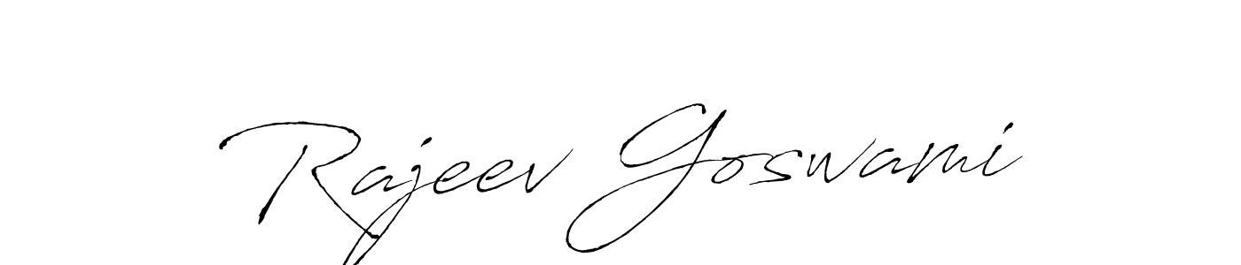 Design your own signature with our free online signature maker. With this signature software, you can create a handwritten (Antro_Vectra) signature for name Rajeev Goswami. Rajeev Goswami signature style 6 images and pictures png